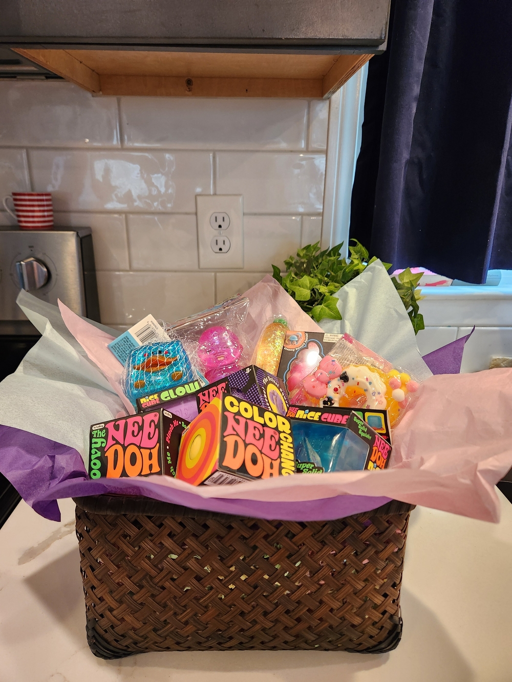 Assorted Needoh And Squishy Gift Basket